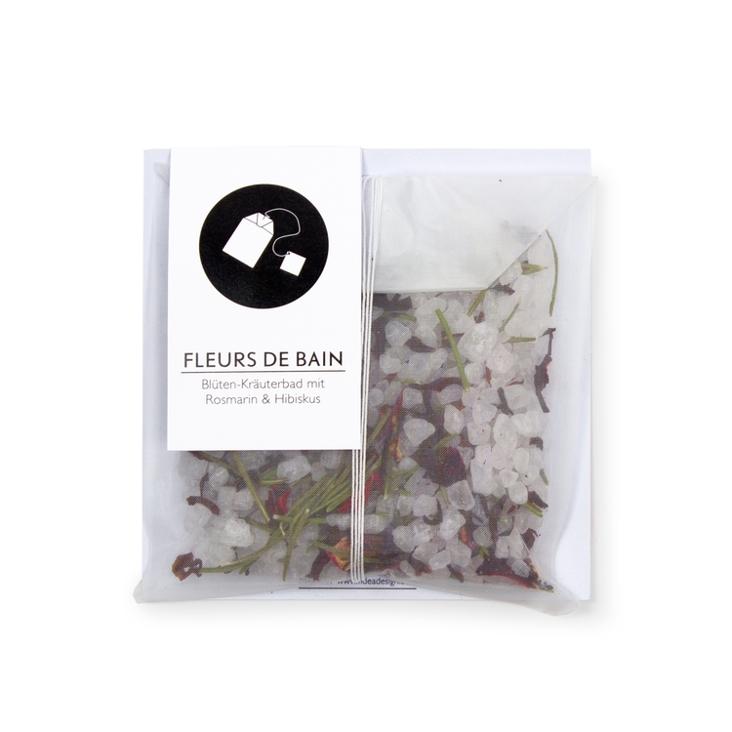 Blütenbadesalz Rosmarin und Hibiskus