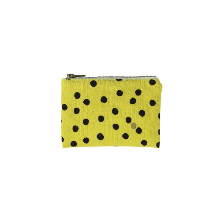 Kleine Tasche Pouch S Polka Bergamote
