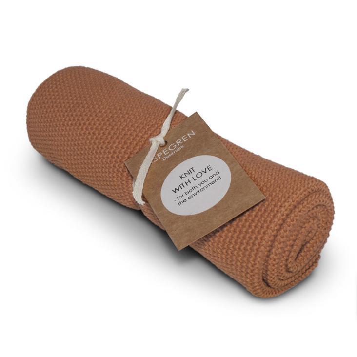 Handtuch gestricktes Cafe Creme