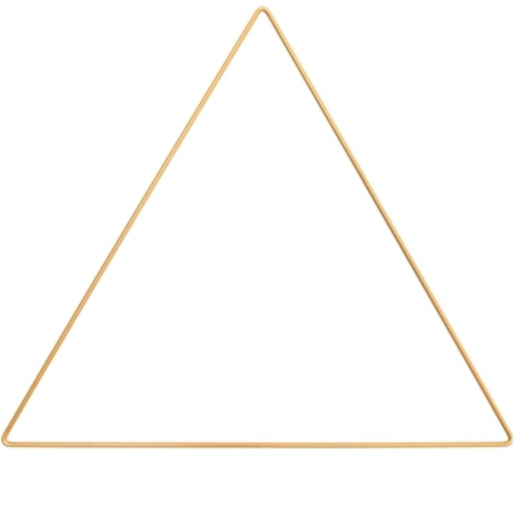 Metallring Dreieck Gold 20cm