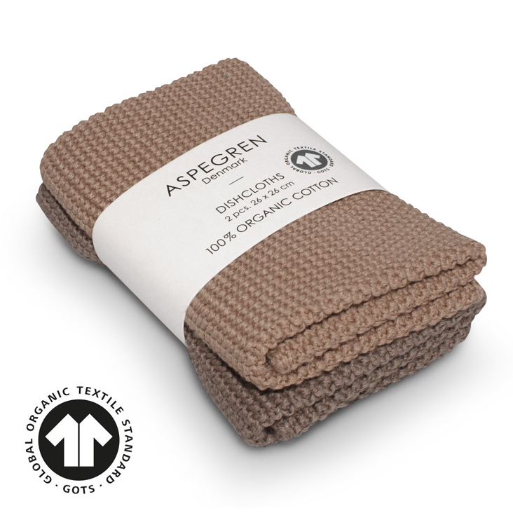 Abwaschtuch gestrickt Mocha Mousse 2er Set