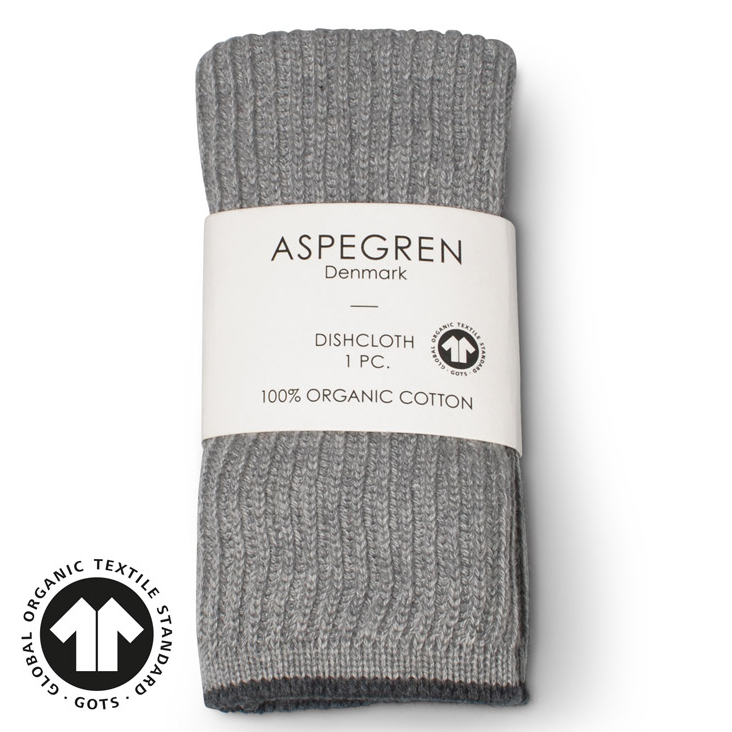 Dishcloth Ripple Frost Gray