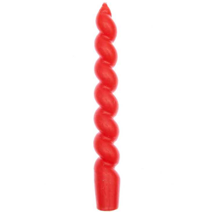 SPIRALKERZEN Rot 18.5cm | Ø 2,4 cm