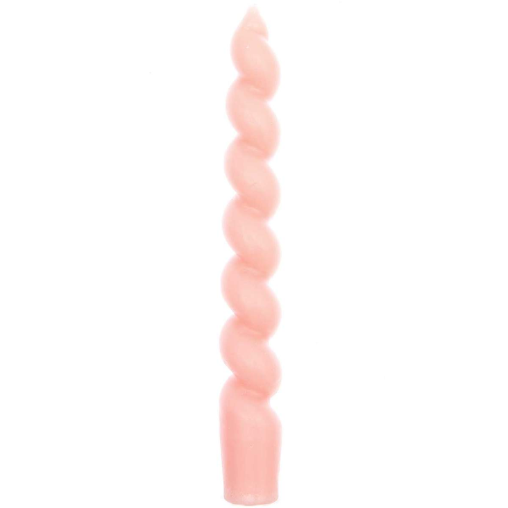SPIRALKERZEN Smokey Rosa 18.5cm | Ø 2,4 cm