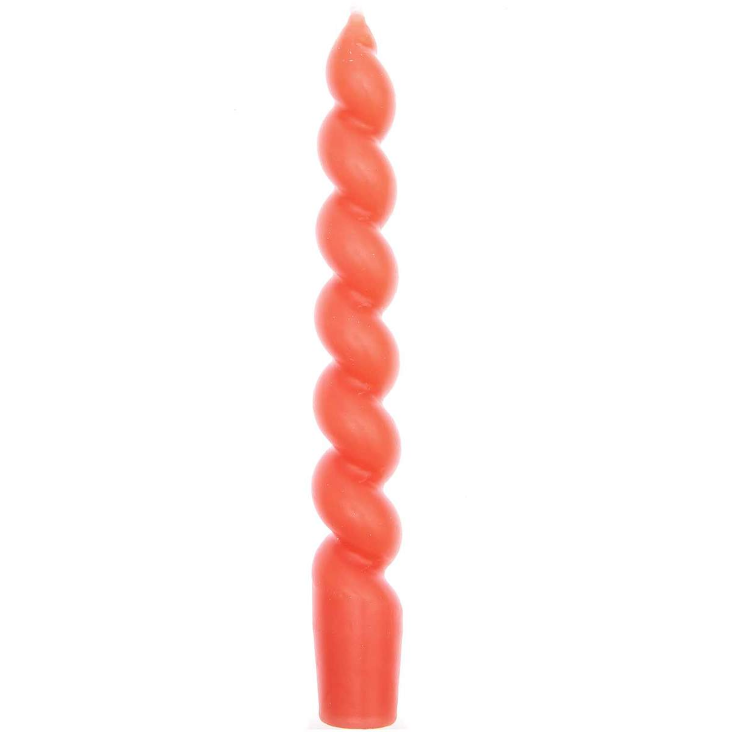 SPIRALKERZEN Koralle 18.5cm | Ø 2,4 cm
