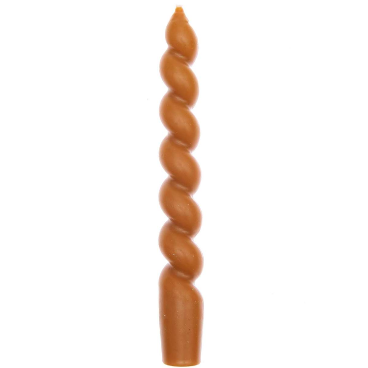 SPIRALKERZEN Karamell 18.5cm | Ø 2,4 cm