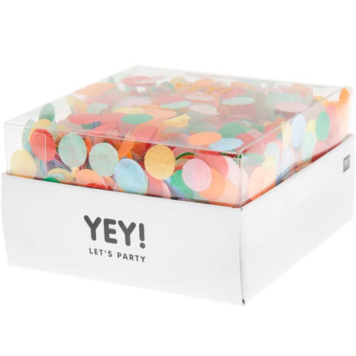 YEY! Let`s Party Konfetti multicolor rund 20g