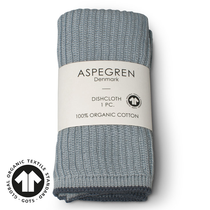 Dishcloth Ripple Cloud Blue