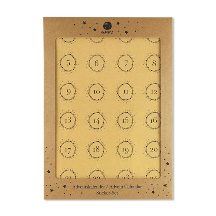 Adventskalender Sticker Natur