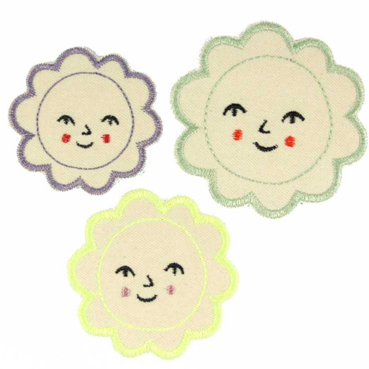 Blumen Flicken zum Aufbügeln im 3er Set Blüten