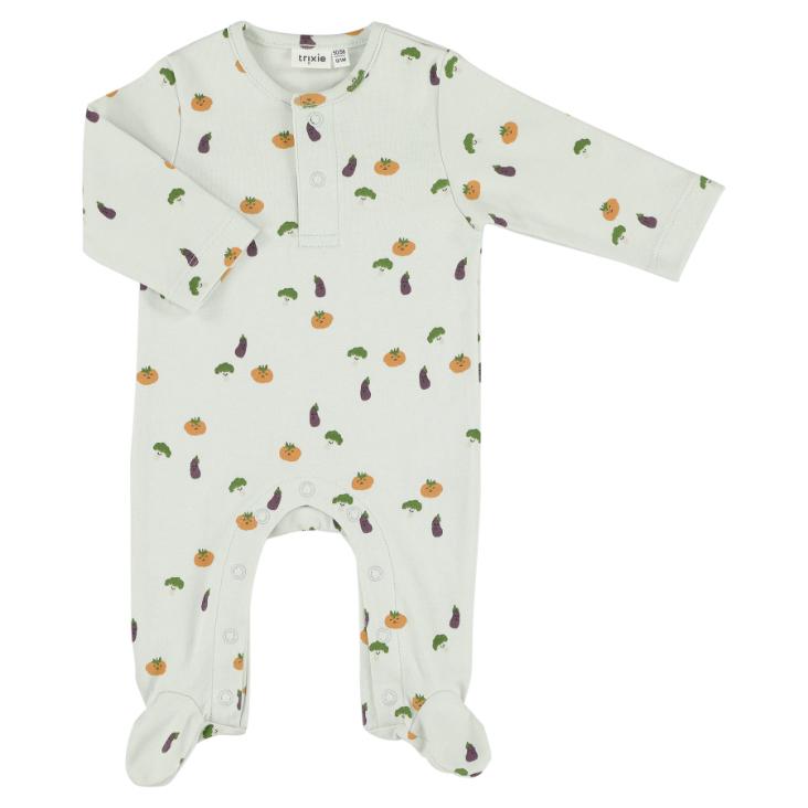 Onesie with feet - Friendly Vegetables