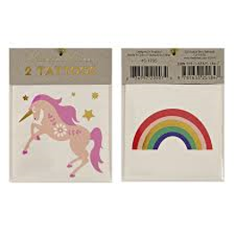Tattoo Einhorn und Regenbogen