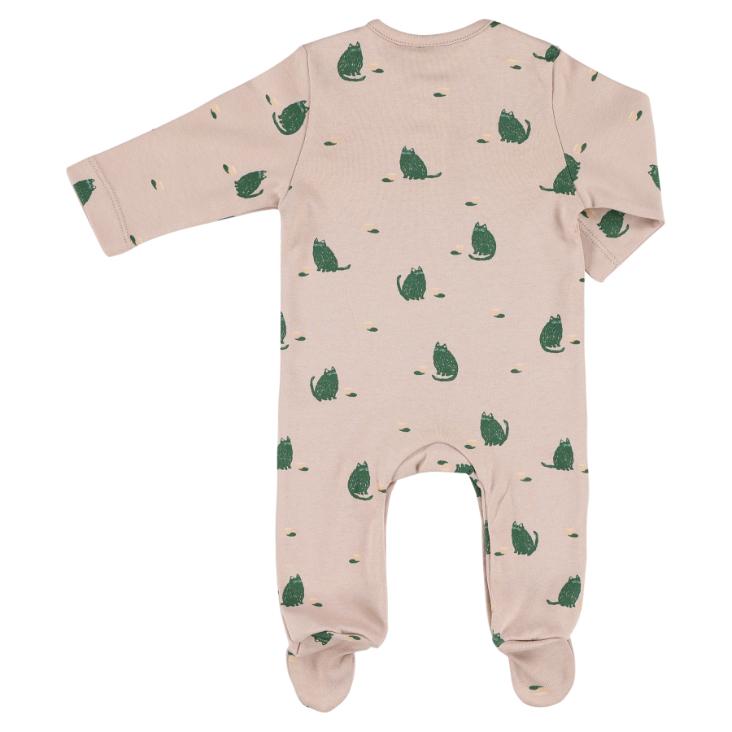 Onesie with feet - Cuddly Cat - 0