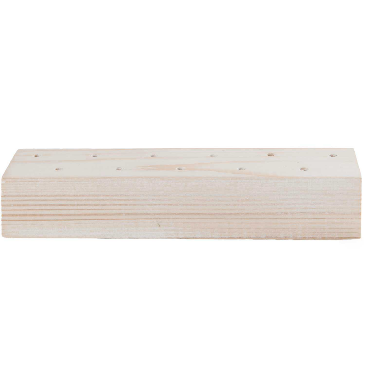 Holzständer für Trockenblumen, shabby weiss