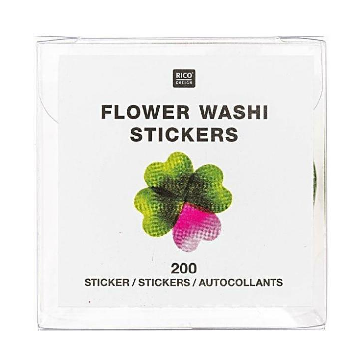 Washi-Sticker Herzen Klee