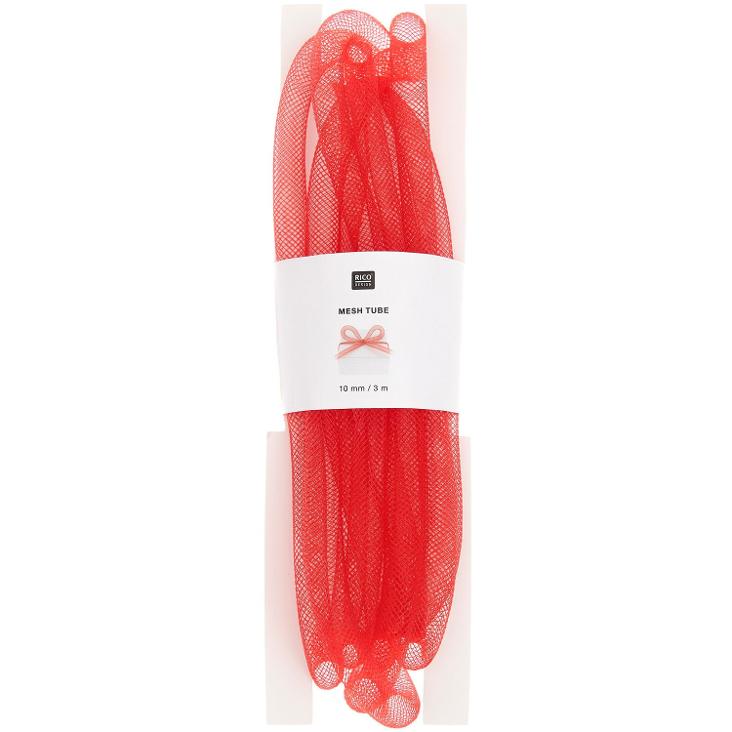 Bastelband Netzschlauch Ø10mmx3m Rot