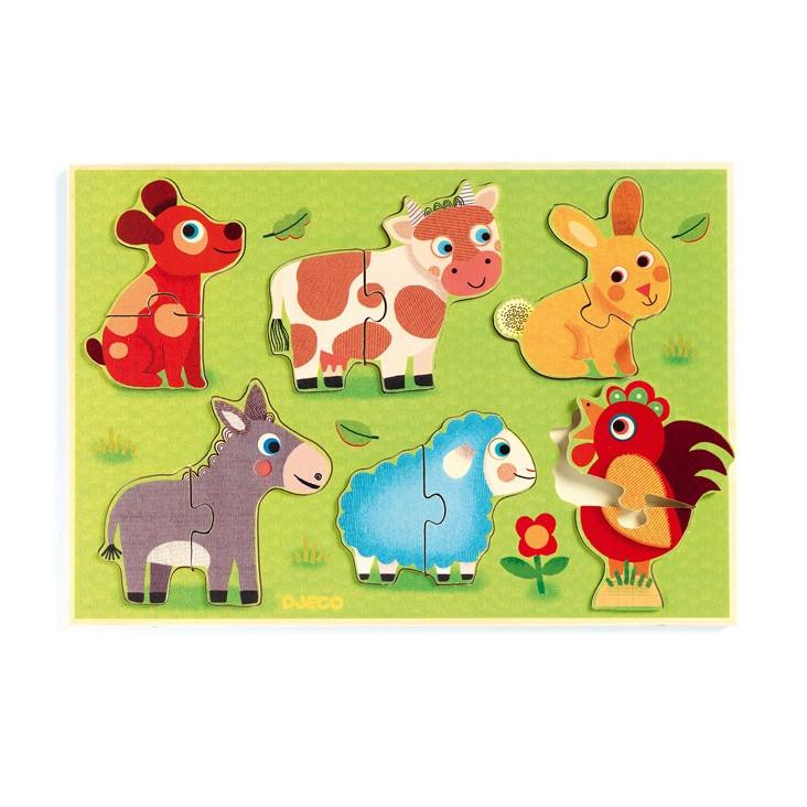 Holzpuzzle Coucou cow