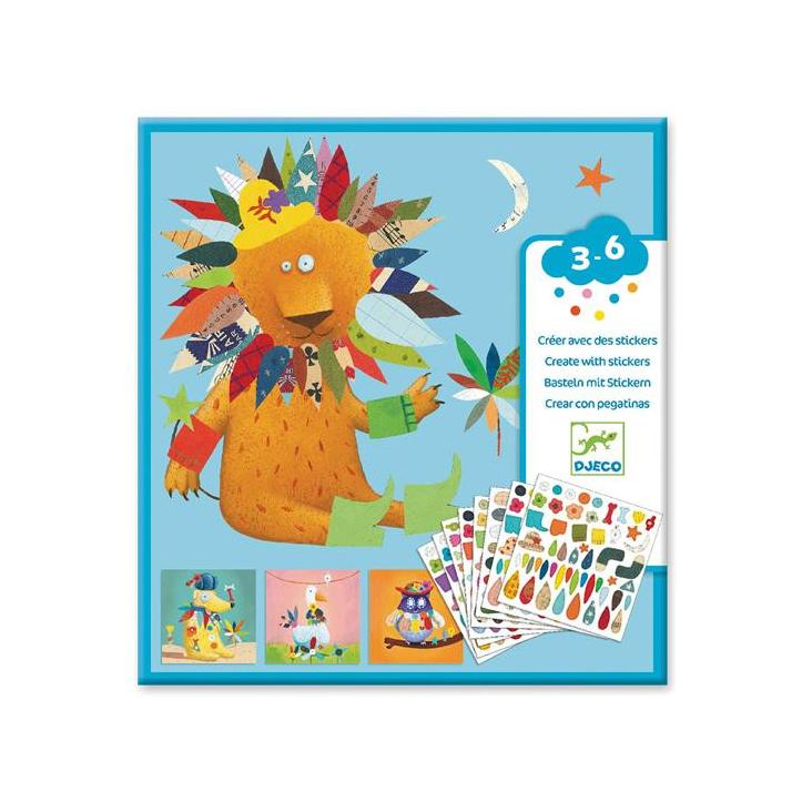 Sticker und Basteln Tiere