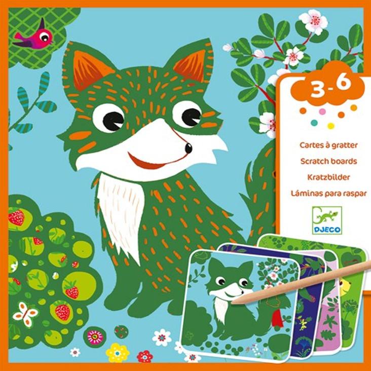 Scratchbilder Waldtiere von Djeco