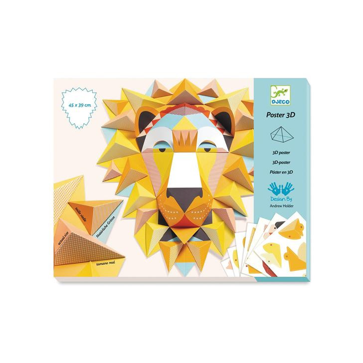 3D Poster Löwe von Djeco