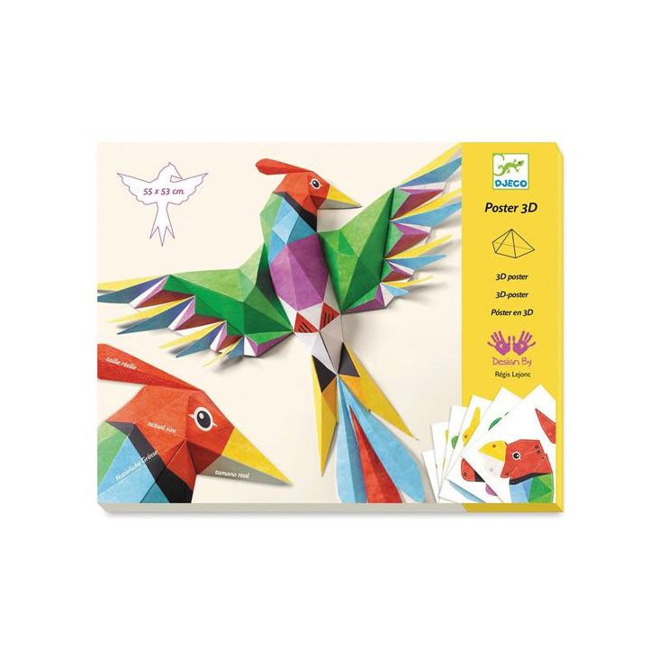 3D Poster Vogel