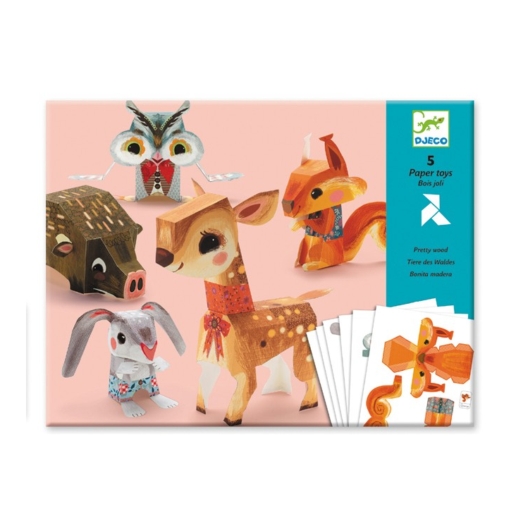 Paper Toys im Wald