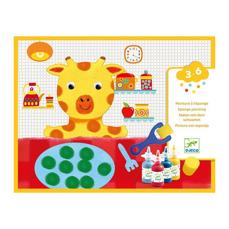 Malen mit Schwamm Doudou