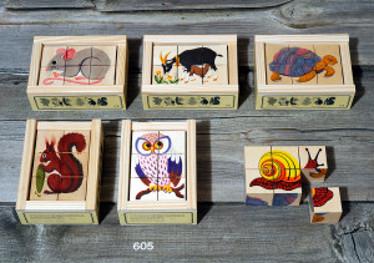 Klötzlipuzzle Tiere heimisch