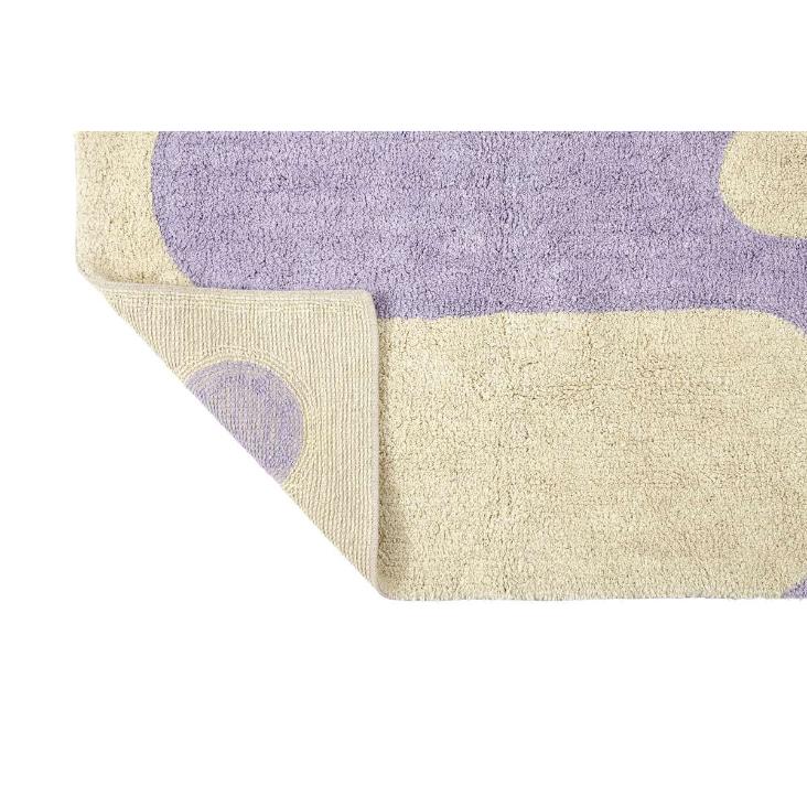 Teppich YINYANG Lila Naturweiss - 0