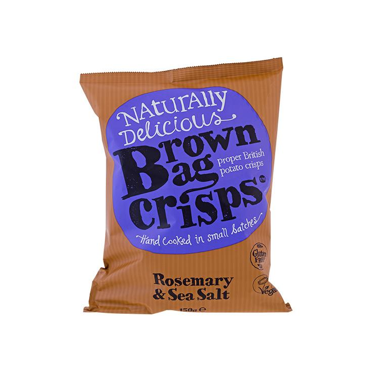 Brown Bag Crisps - Kartoffelchips mit Rosmarin und Meersalz