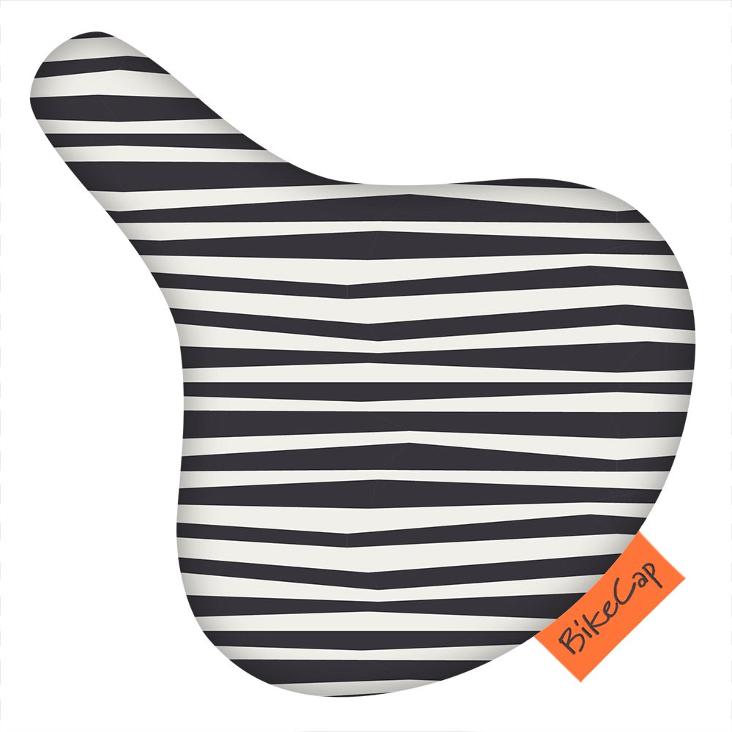 Sattelbezug Zebra Stripes black & white