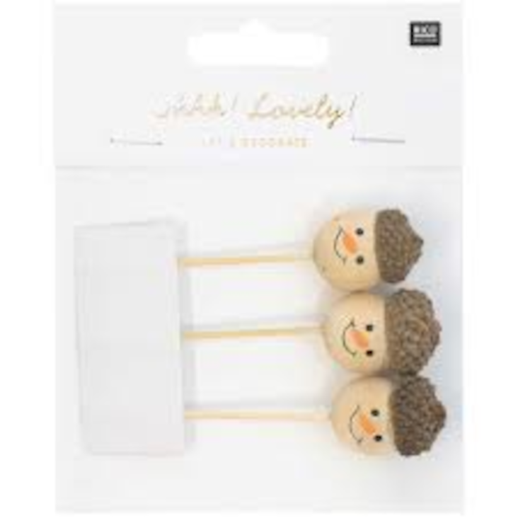 Sticks Schneemann 3er Set