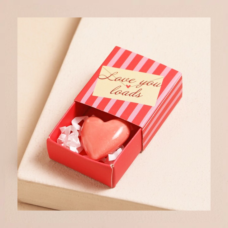 Kleiner Matchbox-Keramik-Token | Herz