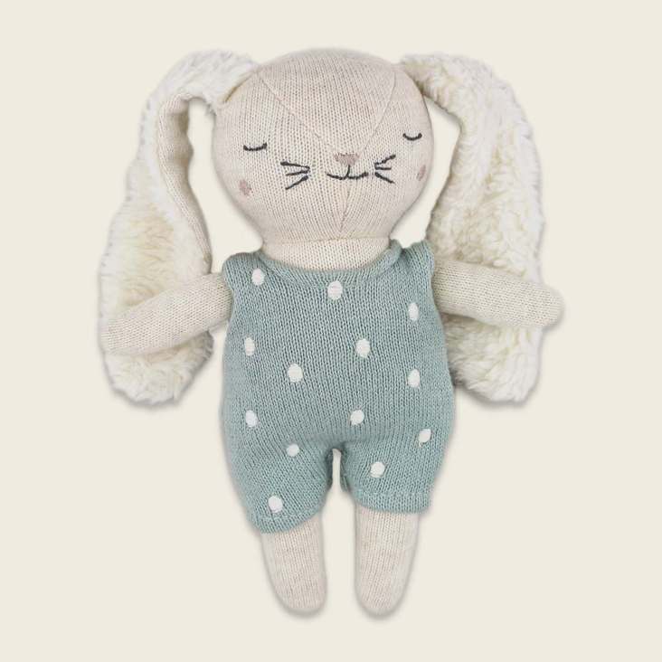 Babyrassel Hase Puderblau