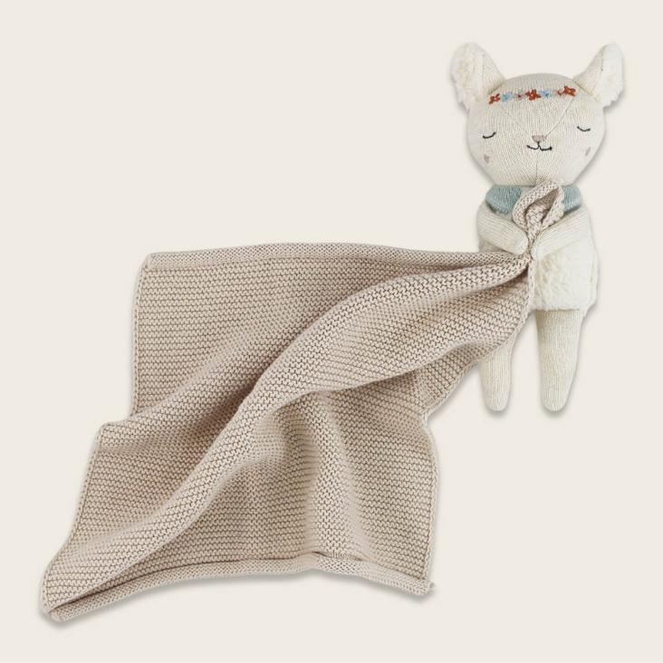 Kuscheltuch Lamm - Natur