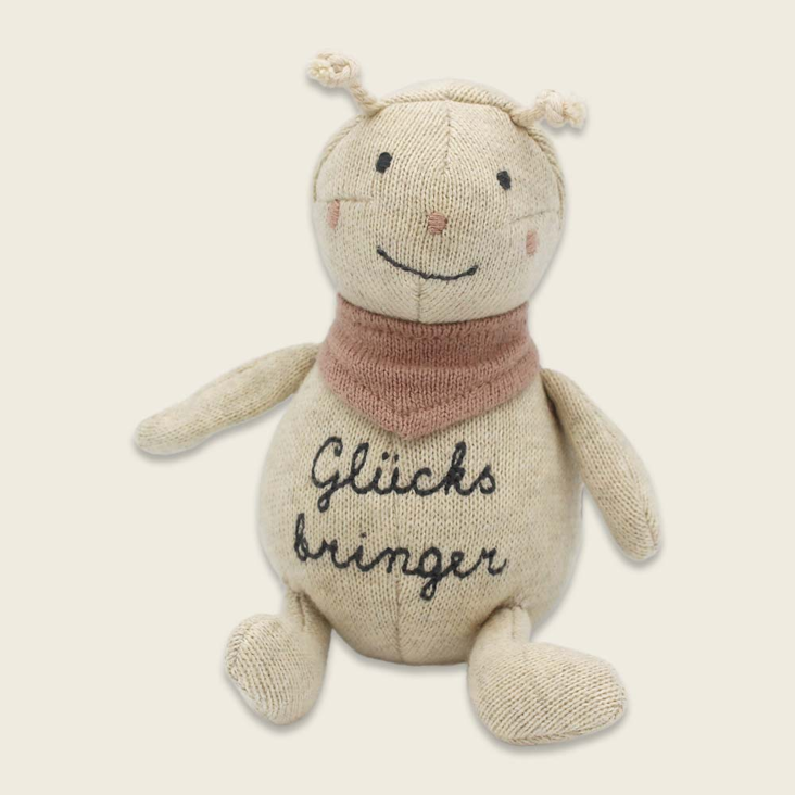 Marienkäfer Glücksbringer Creme Rosa