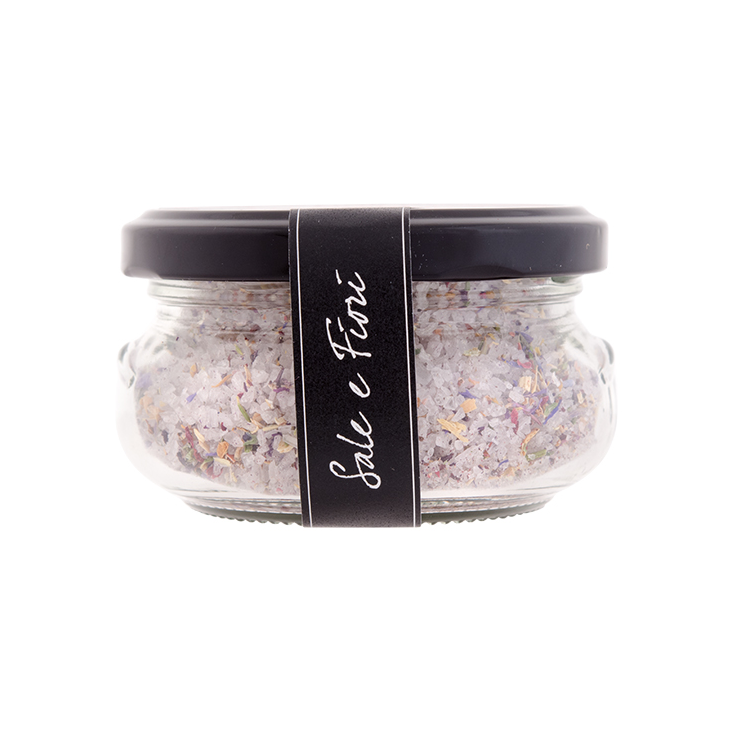 Meersalz mit Blumen