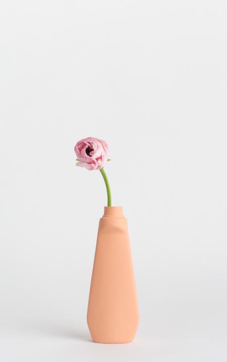 Blumenvase Porzellan Orange Nr. 4