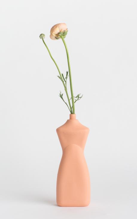 Blumenvase Porzellan Orange Nr. 8