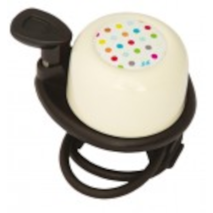 Fahrradklingel Mini Polkadot - Cream