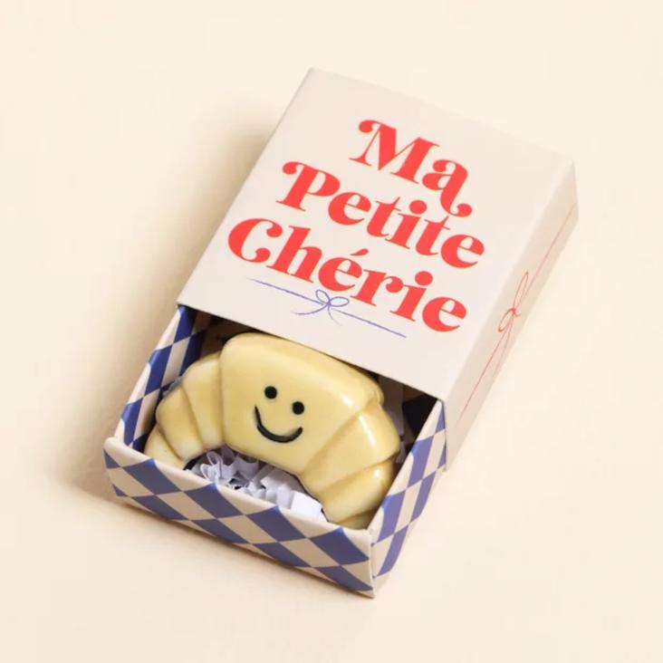 Kleiner Matchbox Keramik Token - Croissant