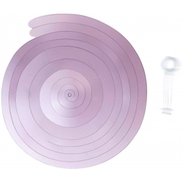 Spiral luftschlange, rosa matt