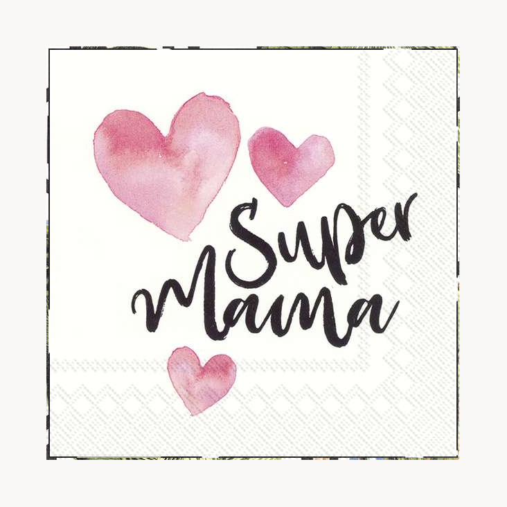 Servietten SUPER MAMA