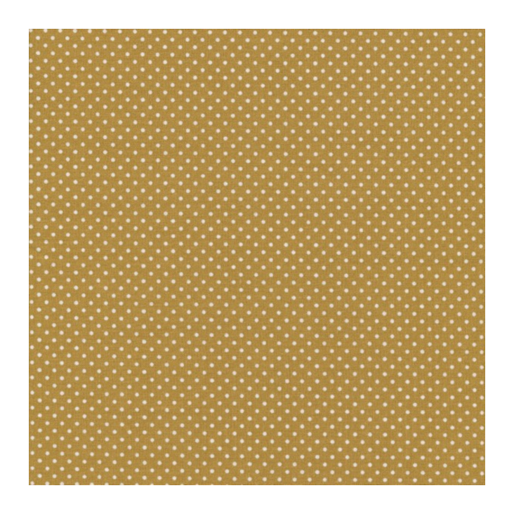 Dots Mustard - Wachstuch 50cm x 140cm