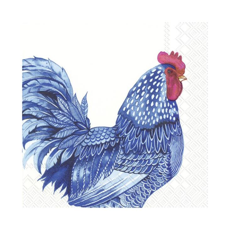 Servietten Blue Plumage