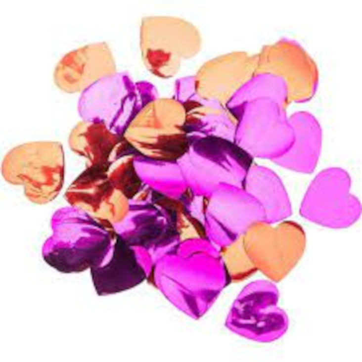 Flitterherzen Rot und Pink