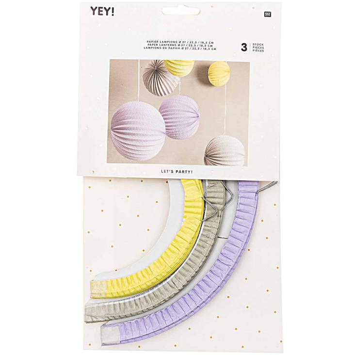 Papier Lampions Pastell