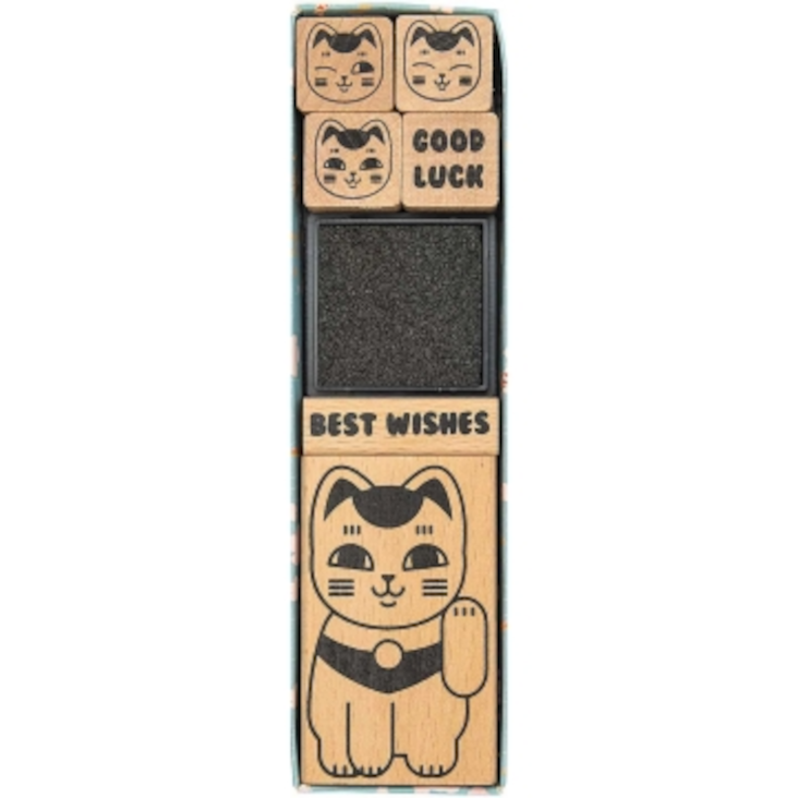Stempel-Set Winkekatze