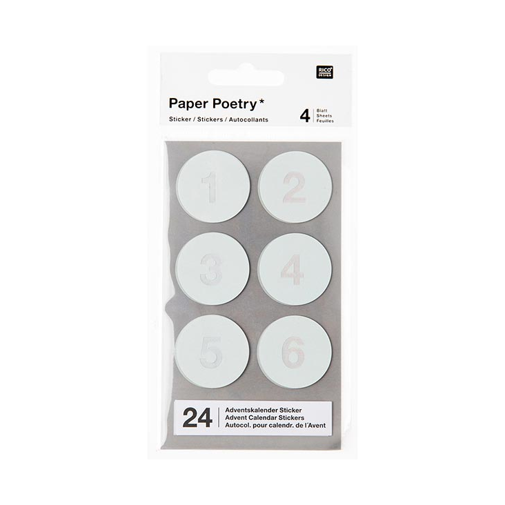 Sticker Adventskalender Mint