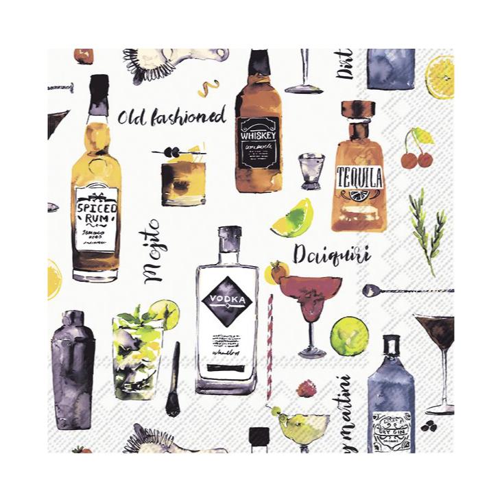 Cocktail-Servietten For Him cream